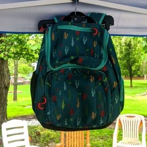 Cactus print backpack